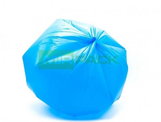 Мешки для мусора 30 л, 20 мкм, синие , ПСД, Премиум (в рулоне 20 штук, 50х60 см) - Вид 3